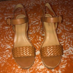 Leather Wedge Sandals